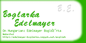 boglarka edelmayer business card